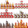 Middle Ages Roman Empire Spartan Crusader Mini Medieval Soldier Figures Model Building Blocks Bricks Toys Gift For Children