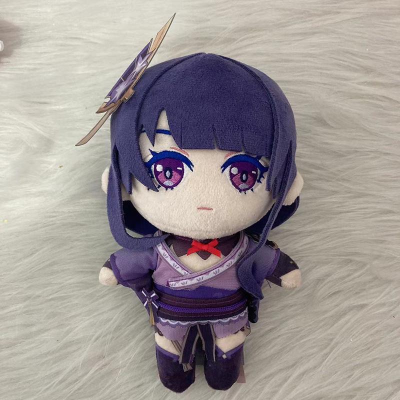 Genshin Impact Beelzebul Raiden Shogun Plush Toy Stuffed Figure Soft Doll Cosplay Bed Decoration Pillow Fans Props Gifts