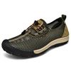 Spring Summer Men Lofer Shoes Breathable Formal Mesh Flats Light Soft Man Sneakers Outdoor Hollow Out Treking Footwear Sandals