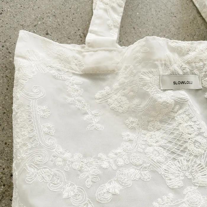 Bloom jacquard tote bag - Ivory