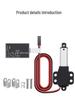 300mm Stroke Electric Linear Actuator with Wings - Miniature Brushed Motor, Double-Wing Telescopic Rod
