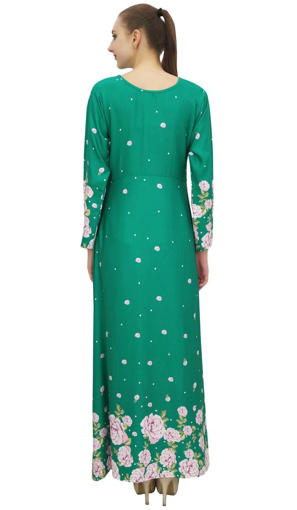 Bimba Женская повседневная цветочная цифровая печать длинная черная макси дизайнер