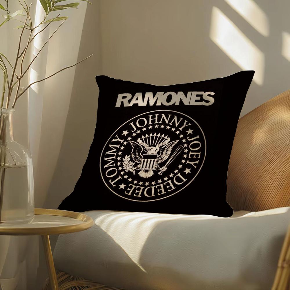 Rock RRamones Pillow Case Pattern Printed Pillowcase for Living Room Sofa Cushion Cover  Bedroom Decor