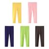 Детские однотонные леггинсы, длинные брюки