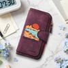 Retro Landscape Printed Long Wallet Casual Multi Card Slim Purse for Women