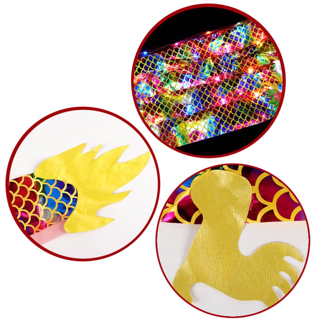 Мультяшный дракон танец лента серпантин открытый фитнес дракон сценические шоу реквизит китайский Новый год праздничный реквизит