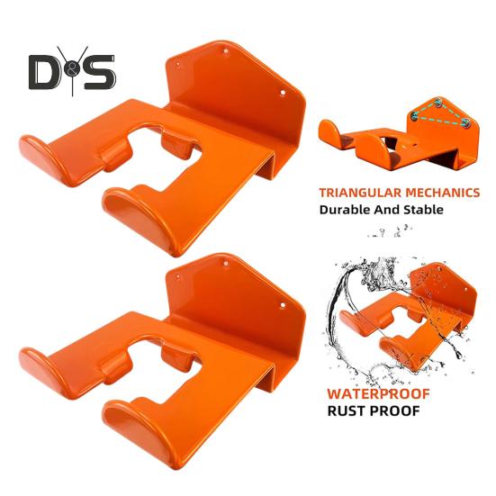 1/2 комплекта настенного крепления для вешалки Weedeater с винтами, прочный, экономящий место, гаражный сарай, триммер для сорняков, инструменты, металлическая стойка для хранения, органайзер, крючок