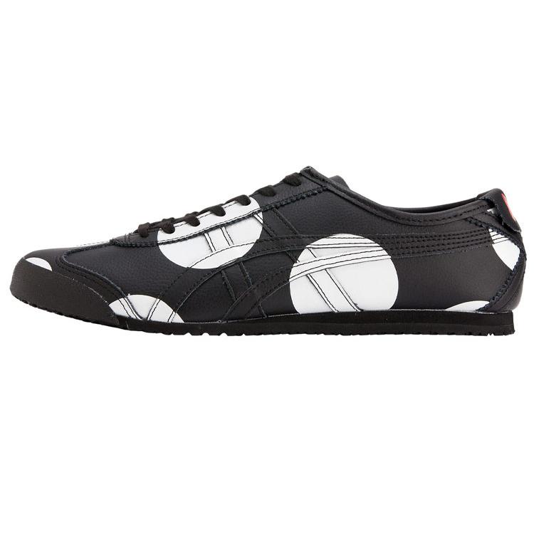 Disney x Onitsuka Tiger MEXICO 66 В горошек Низкие кеды для скейтборда Унисекс Черно-белые D8G2L-9090