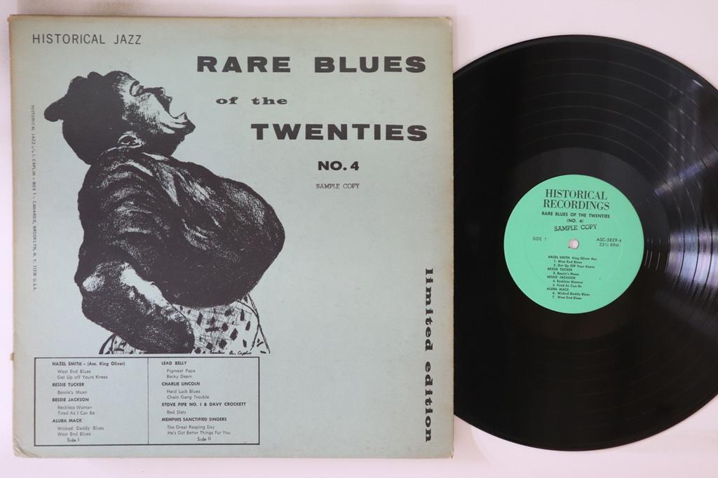 LP Record VARIOUS Rare Blues Of The Twenties No. 4 ASC58294 HISTORICAL US Blues Used