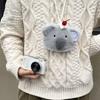 Милый Плюшевый Снеговик Кошелек для Монет Мультяшный Мини-Кошелек на Молнии Маленькая Сумка для Денег Портативный Чехол для Хранения Ключей и Карт для Детей Девочек