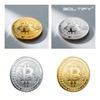 Позолоченная коллекционная монета Bitcoin, физический BTC Casascius Metal памятный художественный подарок, антикварная имитация криптовалюты Bit