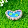 2Pcs/Set Lotus Pond Miniature Landscape Ornaments Garden Bonsai Decorations