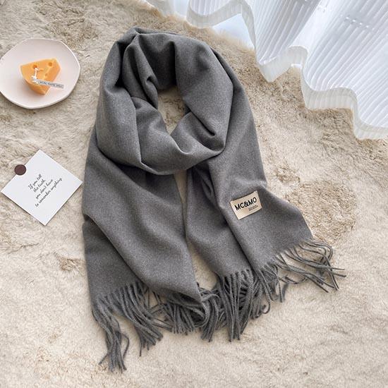 Winter Women Scarf Female Luxury Brand Scarves Lady Tassel Bandana Women Solid Shawl