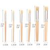6PCS Round Shaped Round Head Brushes Stiff Hair Oil Painting Brushes Paint Brush Set  Oil Painting