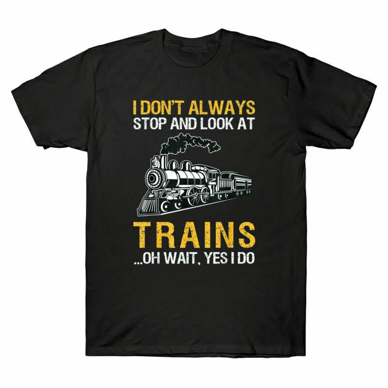 I Look Conductor Tshirt Dont At Unisexs Railroad Stop Always Retro Gift Trains