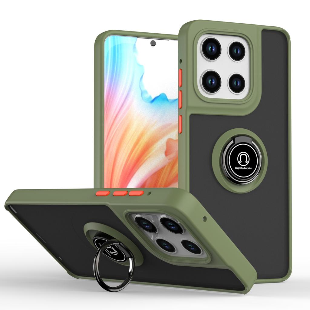 Матовый чехол Armor для Motorola Moto Edge 2025 G Stylus 5G G5G 2025 Edge 50Fusion 50Pro 50Ultra 50Neo Противоударный чехол с подставкой-кольцом