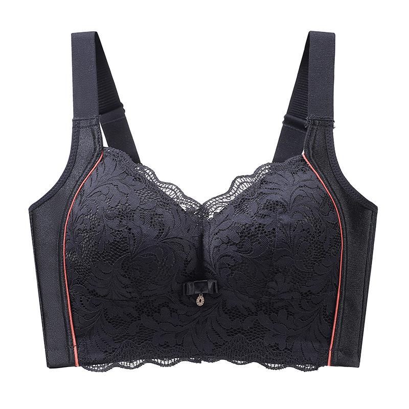 Тонкий бюстгальтер с полной чашкой для женщин, собранный и дополненный бюстгальтером для предотвращения провисания и расширения груди
