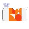 Orange Bauhau Sunshade Windscreen Car Front Windshield Window Sun Visor Accessories Covers