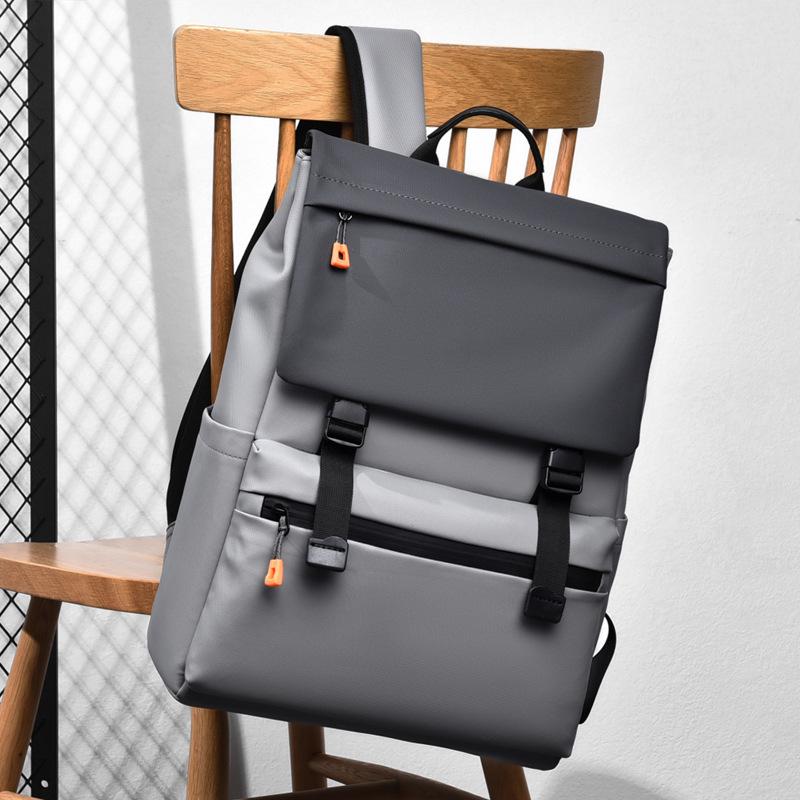 Men's Large Capacity Fashion Backpack - Casual Computer and Shoulder Bag with Front Cross Design