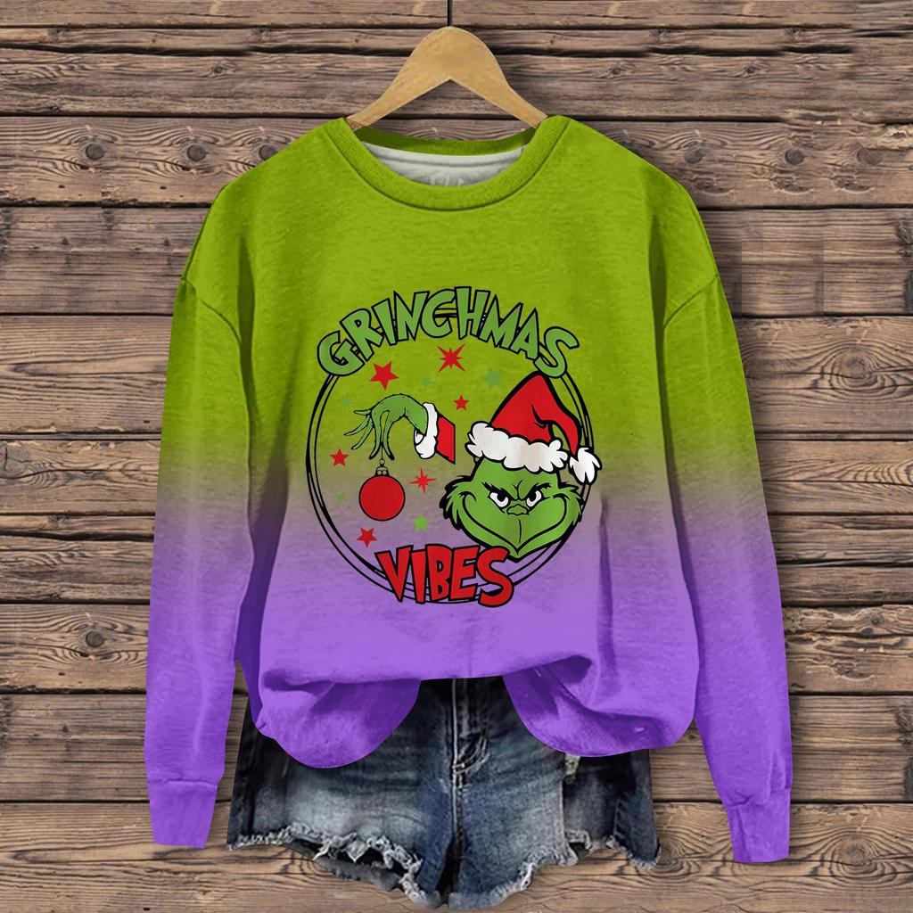 Женская мода, повседневный пуловер с длинными рукавами и капюшоном, толстовка с принтом на Хэллоуин