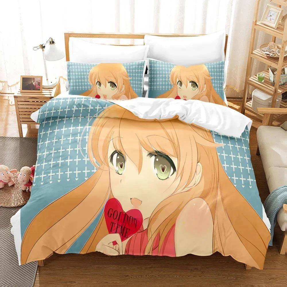 Fashion Anime Bed Sheet Set Golden Time Bedding Set Single Twin Full Queen King Size Bed Set Adult Kid Bedroom Duvet Cover Sets