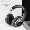 VJ033 Светящиеся беспроводные Bluetooth накладные наушники с мощным басом