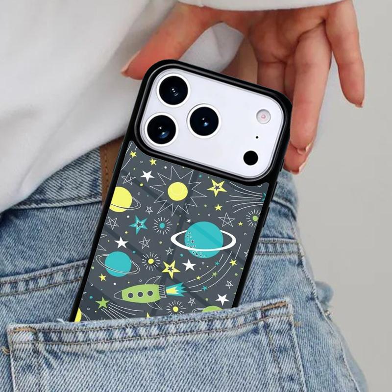 Чехол для телефона "Планеты и кометы" для iPhone 17ProMax 12 13 14 15 16e 17 Pro Max Plus Air Cover