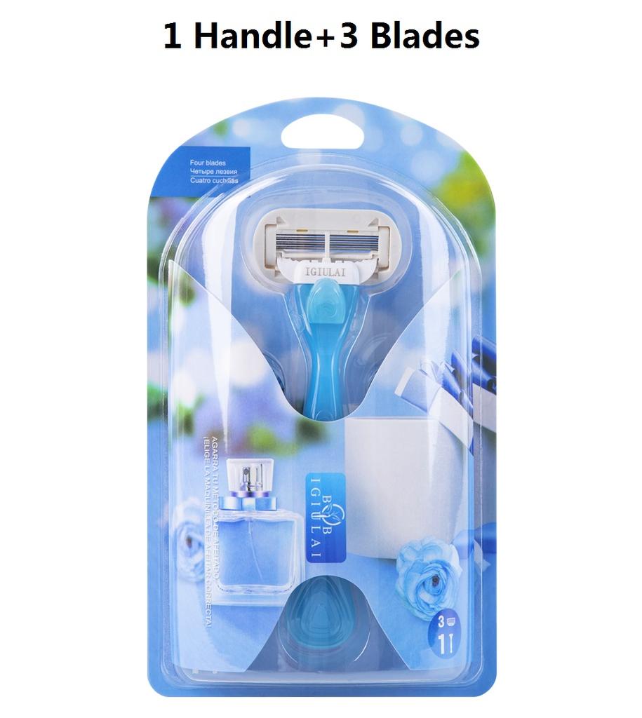 Высококачественный женский бритвенный набор для тела и бикини с алоэ, безопасная бритва со сменными головками Venus