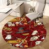 Witch Magic Round Rug Nonslip Area Rug Office Chair Mat Carpet For Living Room Bedroom Home Decor