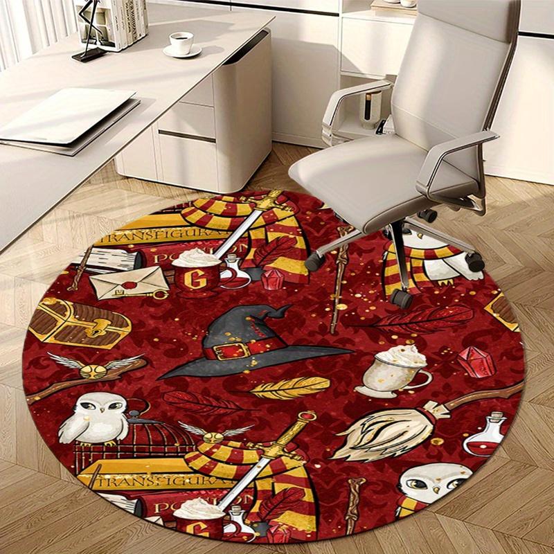 Witch Magic Round Rug Nonslip Area Rug Office Chair Mat Carpet For Living Room Bedroom Home Decor