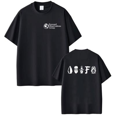 Forward Observations Group Футболки с принтом скелета Унисекс Женская одежда Модная Панк Готика Футболки Оверсайз Повседневные Футболки Уличная одежда