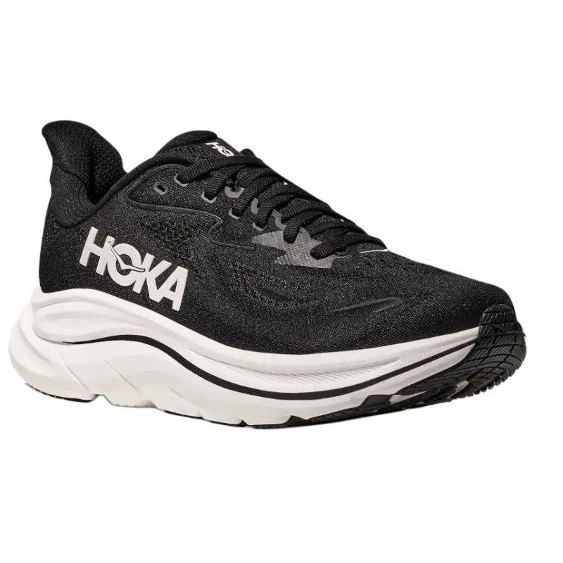 HOKA One One Женские кроссовки Clifton 10 черно-белого цвета 1162031-BWHT