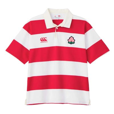 Регбийная футболка Canterbury Japan с коротким рукавом, полоска 4 дюйма, 65, красный, XL
