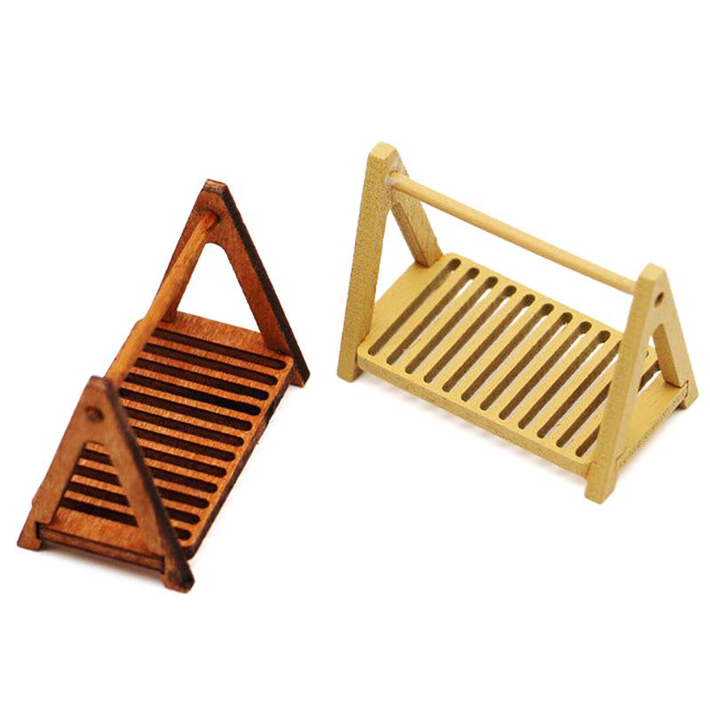 1:12 Dollhouse Miniature Bread Rack Cake Stand Food Storage Shelf Scene Decor