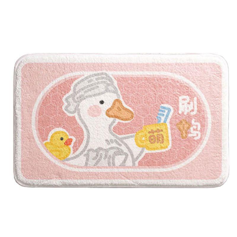 Мультяшный милый коврик для ванной комнаты, нескользящий коврик для входа в дом, коврик для ванной комнаты, впитывающий коврик у двери в ванную комнату
