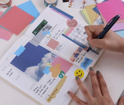 Наборы пастельных стикеров 50 листов*3 упаковки Taku(Украсьте свой дневник)