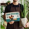 Vintage Tin Sign Farm Fresh Eggs Wall Art 8x12 Inch Kitchen Decor Plaque