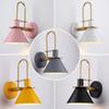 Винтажный креативный настенный светильник Macaron Horn Iron Wall Light для столовой, спальни, коридора, ретро-бра, декоративный светильник для гостиной