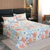 Plus Size Creative Flowers Bed Linen Set Skin Friendly Printed Bedspread Home Double Queen Size Bed Sheets and Pillowcases