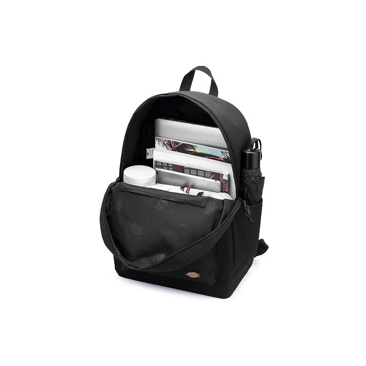 Dickies Classic Printed Logo Trendy Skateboard Pattern Backpack Unisex Backpack Black 164U90LBB63BK01