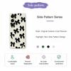 For Samsung Galaxy S25+ Case Black Bow Pattern Printing Straight Edge TPU Phone Back Cover