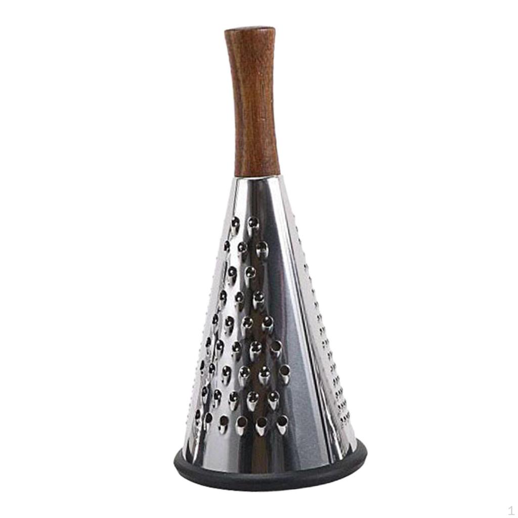 Cone Grater for Kitchen Use, Stainless Steel Tool Shredding Fruits and Vegetables