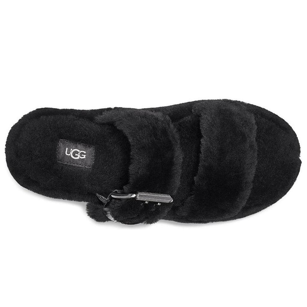 UGG Fuzz Yeah Черные Сандалии Женские 1104662-BLK