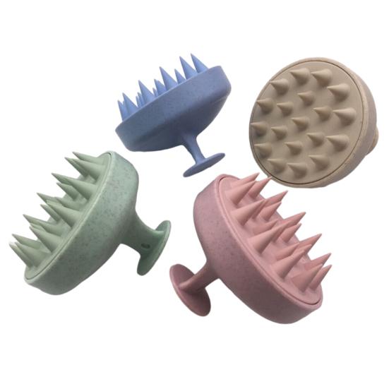 2 шт., массажер для кожи головы, щетка для шампуня со скребком для волос, отшелушивающее средство для обработки кожи головы, перхоть, силиконовый для женщин и мужчин