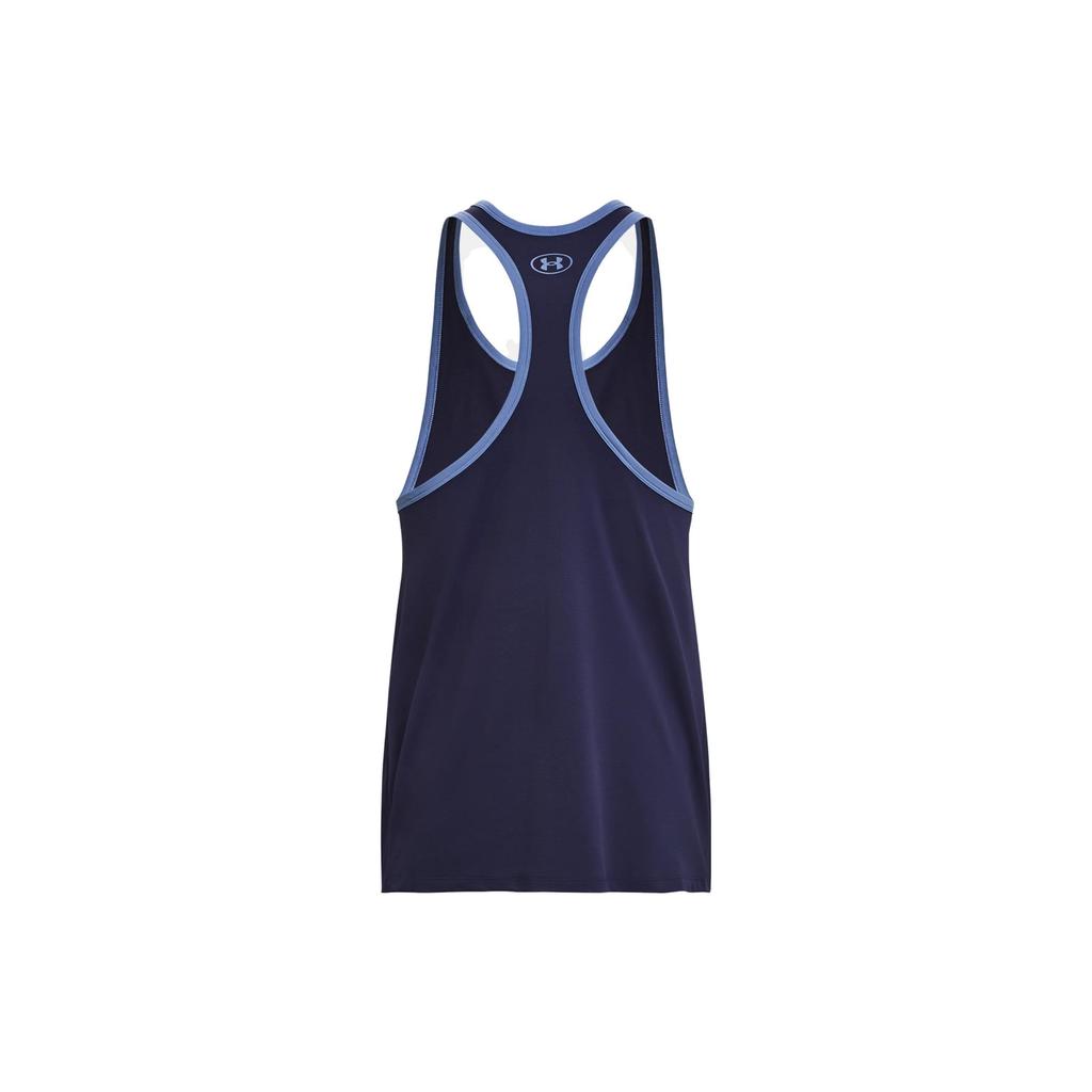 Under Armour Проект Мужские майки-топы Синие с круглым вырезом Умеренный прямой крой 1380109-410