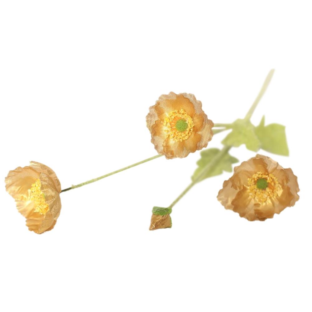 1 шт. Красивые искусственные цветы из шелка для сада, свадьбы, имитации цветов, букеты, искусственные цветы, мак, самосейка, домашний декор