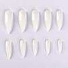 500 Pcs False Nail Tips Big Stiletto Fake Nails Nail Art Tools Accessories for Nail Extension with Gel Polish Clear Natural