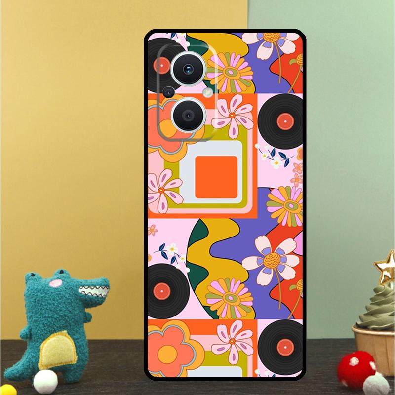 retro Groovy hippie boho rainbow Case For OPPO Reno 15F 14F 11 12 13 F 14 10 15 Pro 7 8 Lite OPPO Find X5 X6 X8 X9 Pro Cover