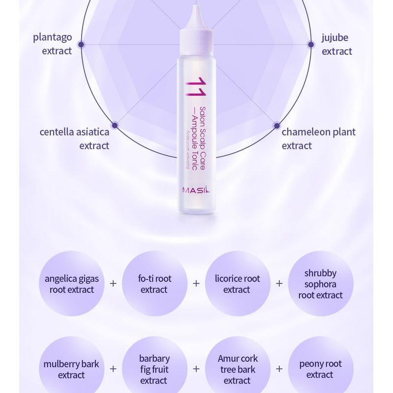 MASIL - 11 Салонный тоник-ампула для ухода за кожей головы