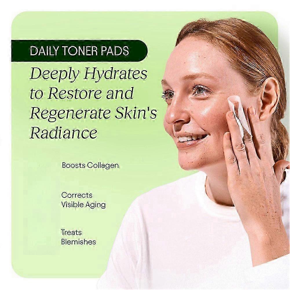 Toning Polish Pads - Korean Skincare for Dark Spots, Wrinkles & Dull Skin - Hydrating Facial Treatment with Snail Mucin, Niacinamide-pxrb